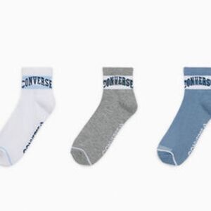 Converse 3-PK Varsity Quarter Socks